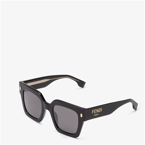 lunette fendi roma|Fendi Roma Acetate Black .